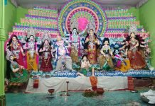 উৎসব মুখর আনন্দ উদ্দিপনার মধ্যে শেষ হল গুনবাড়ীর লক্ষী পূজা